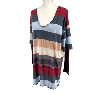 We The Free Kate Stripe Tunic, Size Small